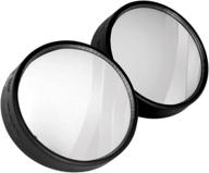 custom accessories 3-inch 360 degree blind spot mirror, twin pack - improved seo logo