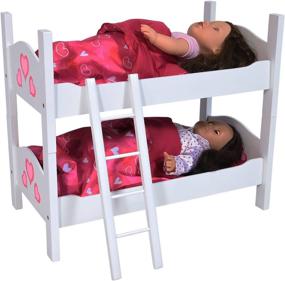 img 4 attached to 🎎 Inch-Fitting Bunk Twin Dolls: The Perfect Playtime Companions!