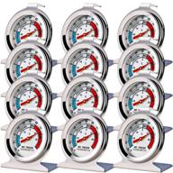 🌡️ accurate 12 pack large dial thermometer for refrigerator freezer logo