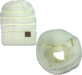 img 4 attached to Бесконечная шапка "Infinity Beanie" цвета уголь - аксессуары для женщин Debra Weitzner для шарфов и обертываний