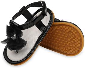 img 3 attached to Infant Sandals Rubber T Strap Toddler