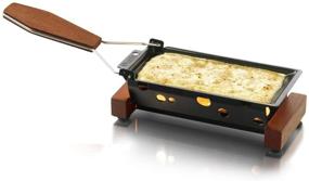 img 3 attached to 🧀 Boska Holland Partyclette To-Go Taste: Mini Tea Light Raclette Set in Dark Wood