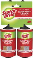 scotch-brite pet hair lint roller - 2 rollers, 56 sheets per roller - total 112 sheets logo