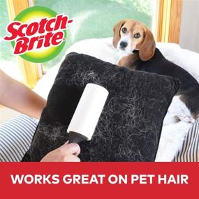 img 2 attached to Scotch-Brite Pet Hair Lint Roller - 2 Rollers, 56 Sheets Per Roller - Total 112 Sheets