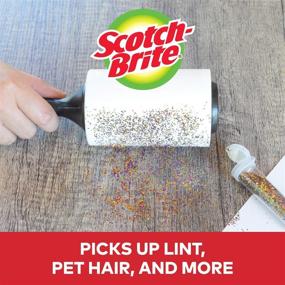 img 1 attached to Scotch-Brite Pet Hair Lint Roller - 2 Rollers, 56 Sheets Per Roller - Total 112 Sheets