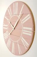 🕒 brandtworks az24pkwhjup 24x24 wall clock in pink and white for enhanced seo logo