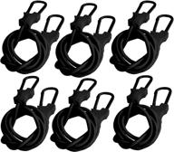 🚗 strapright carabiner bungee cord - heavy duty elastic tie down straps for camping, luggage, boat & bikes logo