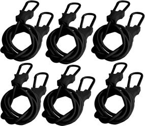 img 4 attached to 🚗 Strapright Carabiner Bungee Cord - Heavy Duty Elastic Tie Down Straps for Camping, Luggage, Boat & Bikes