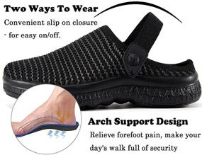 img 1 attached to 👞 ZUSERIS Gardening Slippers: Outdoor Support Shoes for Men – Optimal Comfort and Durability