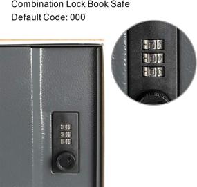 img 3 attached to 🔒 Jssmst Diversion Book Safe with Combination Lock, Faux Book Box Hidden Storage, Secret Home Office Money Lock Box, 9.5 x 6.2 x 2.2 inch, SMBS020 Rome - Enhanced for SEO