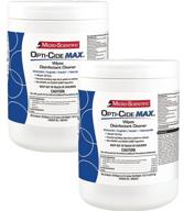 🧼 opti-cide max disinfecting wipes - 2 pack, 320 wipes - hospital grade epa registered disinfectant cleaner for micro-scientific logo