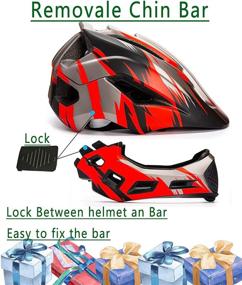 img 2 attached to 🚲 CPSC Certified Kids Full Face Helmets - Multi-Sport Detachable Helmet for Toddler to Youth - MTB Mountain BMX Bike Helmet