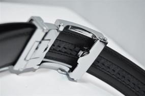 img 2 attached to Timeless Style and Functionality: Classic Mens Leather Ratchet Click