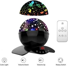 img 3 attached to 🌟 Upgrade YSD Night Lighting Lamp: Modern Star Rotating Projection, Romantic Star Projector Lamp for Kids with USB Rechargeable & Remote Control - Perfect Bedroom Gift for Kids