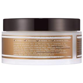 img 3 attached to Monoi Deep Repair Hair Mask by Carol's Daughter with Tahitian Tiare Gardenia Flowers and Coprah Coconut Oil - Paraben-Free, 7 oz