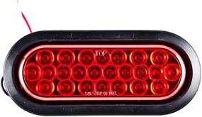 img 3 attached to 🚛 [ALL STAR TRUCK PARTS] Set of 4 Oval 24 LED Trailer Tail Lights - 2 Red, 2 White [DOT Certified] [Includes Grommets & Plugs] [IP67 Waterproof] - Stop Brake Turn Reverse Back Up Lights for Trailers, RVs, Trucks