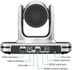 img 2 attached to Jimcom HDMI/USB PTZ Camera – Plug-and-Play Live 🎥 Streaming & Conference Room Camera for Zoom/Skype/OBS with PTZ Control