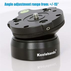 img 1 attached to 📐 Enhance Stability and Precision with the koolehaoda Tripod Leveling Base: Aluminum Alloy Leveler Adjusting Plate with 1/4" Thread and Bubble Level