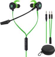 bluefire gaming earphone: noise cancelling stereo bass headphone for ps4, xbox one, laptop, cellphone, pc (green) logo