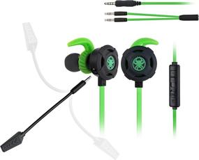 img 3 attached to BlueFire Gaming Earphone: Noise Cancelling Stereo Bass Headphone for PS4, Xbox One, Laptop, Cellphone, PC (Green)