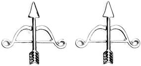 img 3 attached to 🏹 Sportybella Archery Earrings- Stylish Bow and Arrow Studs for Women, Teens and Girls