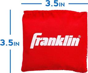 img 2 attached to 🎒 Franklin Sports Replacement Bean Bags for Cornhole - 8 High-Quality 3.5 inch x 3.5 inch Bean Bags included!