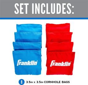 img 3 attached to 🎒 Franklin Sports Replacement Bean Bags for Cornhole - 8 High-Quality 3.5 inch x 3.5 inch Bean Bags included!