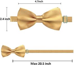 img 1 attached to 🍾 Classic Elegance: Adjustable Length Tuxedo Champagne - Pre-Tied Perfection