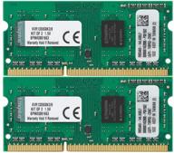 💻 kingston valueram 8gb kit (2x4gb) 1333mhz ddr3 non-ecc cl9 sodimm sr x8 notebook ram kvr13s9s8k2/8 logo