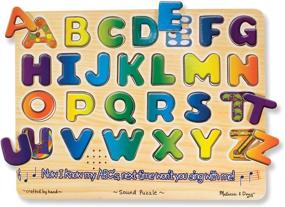 img 4 attached to 🔤 Melissa & Doug Alphabet Sound Puzzle: Enhance Vocabulary Skills