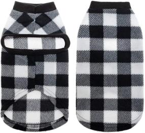 img 2 attached to EXPAWLORER Plaid Dog Hoodie Cat Sweatshirt Warm Fleece Soft Vest for Cats, Puppies, and Small Animals