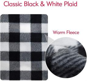 img 1 attached to EXPAWLORER Plaid Dog Hoodie Cat Sweatshirt Warm Fleece Soft Vest for Cats, Puppies, and Small Animals