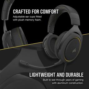 img 1 attached to 🎧 Corsair HS60 Pro – 7.1 Virtual Surround Sound Gaming Headset with USB DAC - Discord Certified – Compatible with PC, Xbox Series X, Xbox Series S, Xbox One, PS5, PS4, Nintendo Switch – Yellow
