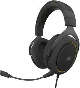 img 4 attached to 🎧 Corsair HS60 Pro – 7.1 Virtual Surround Sound Gaming Headset with USB DAC - Discord Certified – Compatible with PC, Xbox Series X, Xbox Series S, Xbox One, PS5, PS4, Nintendo Switch – Yellow