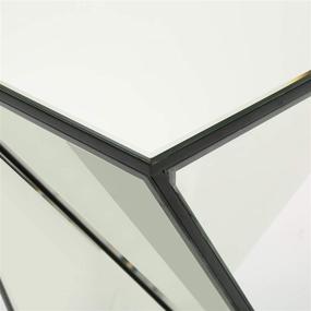 img 2 attached to 💎 Stunning & Chic: Christopher Knight Home Amiel Geometrical Mirrored Side Table in Clear