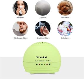 img 3 attached to 🌬️ Yabi Air Purifier: Powerful Smoke and Dust Air Cleaner for Home & Office - Portable Odor Eliminator for Fresh and Clean Air