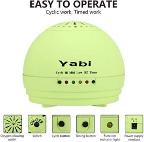 img 2 attached to 🌬️ Yabi Air Purifier: Powerful Smoke and Dust Air Cleaner for Home & Office - Portable Odor Eliminator for Fresh and Clean Air