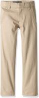 boys' modern fit flat front stretch twill pant by u.s. polo assn. logo