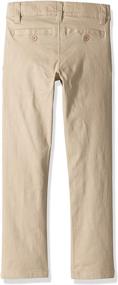 img 1 attached to Boys' Modern Fit Flat Front Stretch Twill Pant by U.S. Polo Assn.