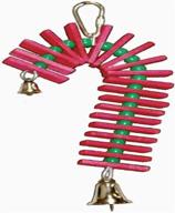 🐦 small balsa candy cane bird toy by super bird creations - 8x4 inches logo