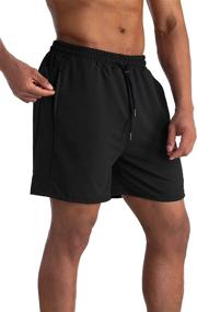 img 4 attached to AITLGINVEN Running Shorts Workout Training Men's Clothing