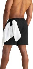 img 2 attached to AITLGINVEN Running Shorts Workout Training Men's Clothing