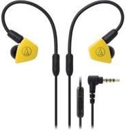 наушники-мониторы audio-technica ath-ls50isyl с микрофоном и управлением - желтый. логотип