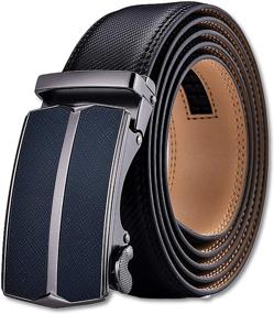 img 4 attached to Genuine Leather Dress Ratchet Slide Men's Accessories in Belts