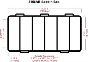 img 1 attached to ArtBin 8156AB Bobbin Box | Large Sewing Bobbin Organizer | Plastic Storage Case, Clear