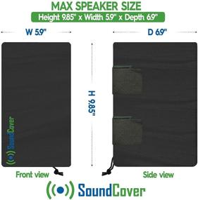 img 2 attached to 🔊 Pair of Weatherproof Speaker Covers for C-Bracket Mounted Outdoor Speakers - Dimensions: H 9.85" x W 5.9" x D 6.9" - Compatible with Yamaha NS-AW194, Klipsch AW-400, Polk Atrium 4 & Dual Electronics