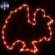 🦃 thanksgiving turkey window lights: metal silhouette decoration with 42 leds, remote timer, and usb operated yellow and orange hanging lights - 12'' wall door party decor логотип