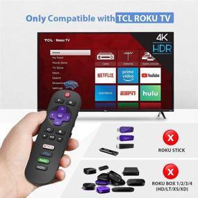 img 2 attached to 📺 Усовершенствованный пульт дистанционного управления RC280 для TCL Roku Smart LED TV со специальными кнопками для Netflix, Sling, Hulu и DirecTV Now