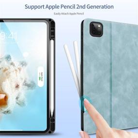 img 2 attached to IPad Pro 11 Inch Case IPad Pro 3Rd Generation Case 2021 PU Leather With Pencil Holder Minimalist Folio Smart Cover Auto Sleep/Wake For IPad 11&#39