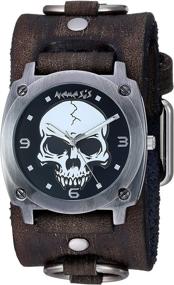 img 3 attached to Nemesis Stainless Analog Quartz Leather Casual